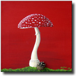 Fliegenpilz mit Zapfen